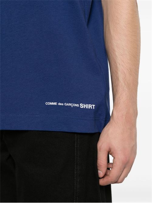 T-shirt with logo COMME DES GARÇONS SHIRT | FMT020S242NAVY